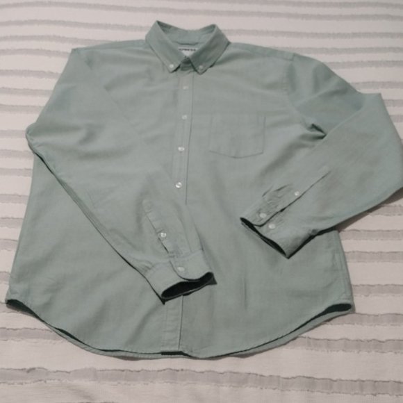 Express Men's Slim Soft Wash Oxford Long Sleeve Shirt - Picture 4 of 6